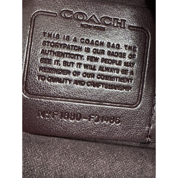 Coach Mini Sage Carryall Signature‎ Leather F31486 Charcoal Black Antique Nickel - Picture 7 of 8